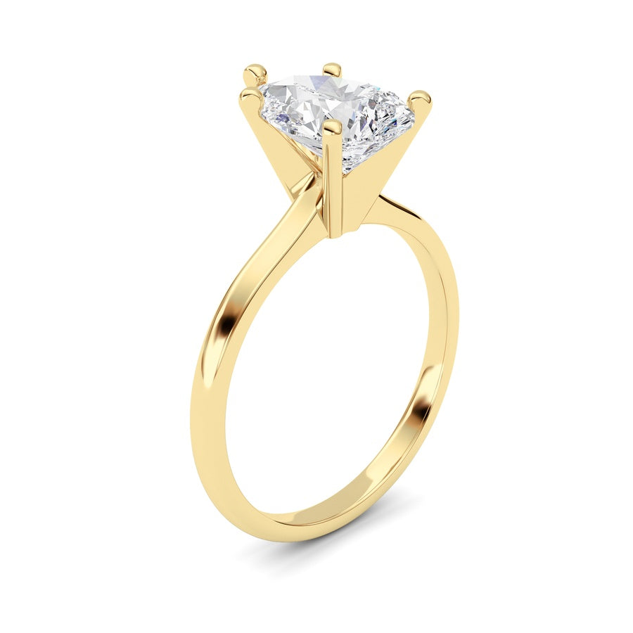 Pear Shape Lab Grown Diamond Classic Solitaire Ring lab grown diamond