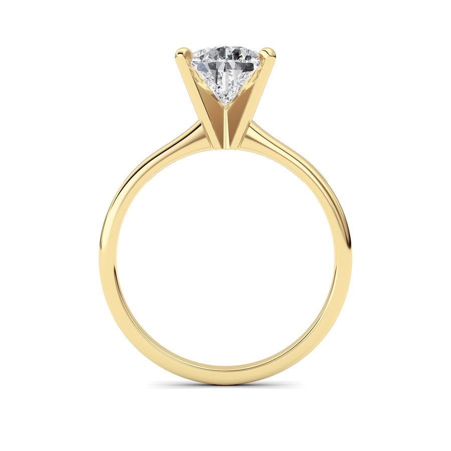 Pear Shape Lab Grown Diamond Classic Solitaire Ring lab grown diamond