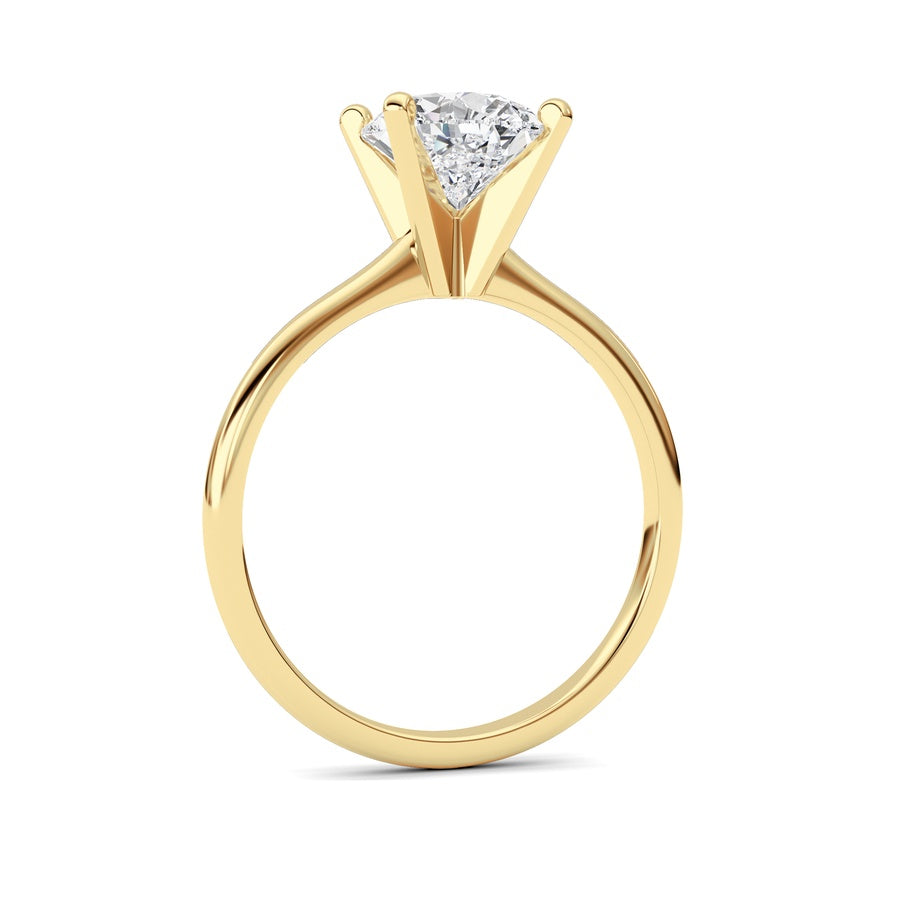 Pear Shape Lab Grown Diamond Classic Solitaire Ring lab grown diamond