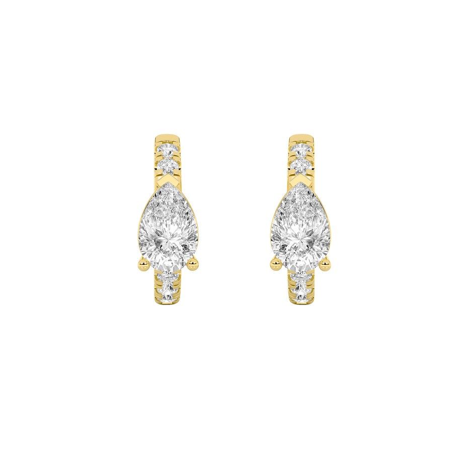 14K White Gold Earring KJ00184H.PS-1.5-21F