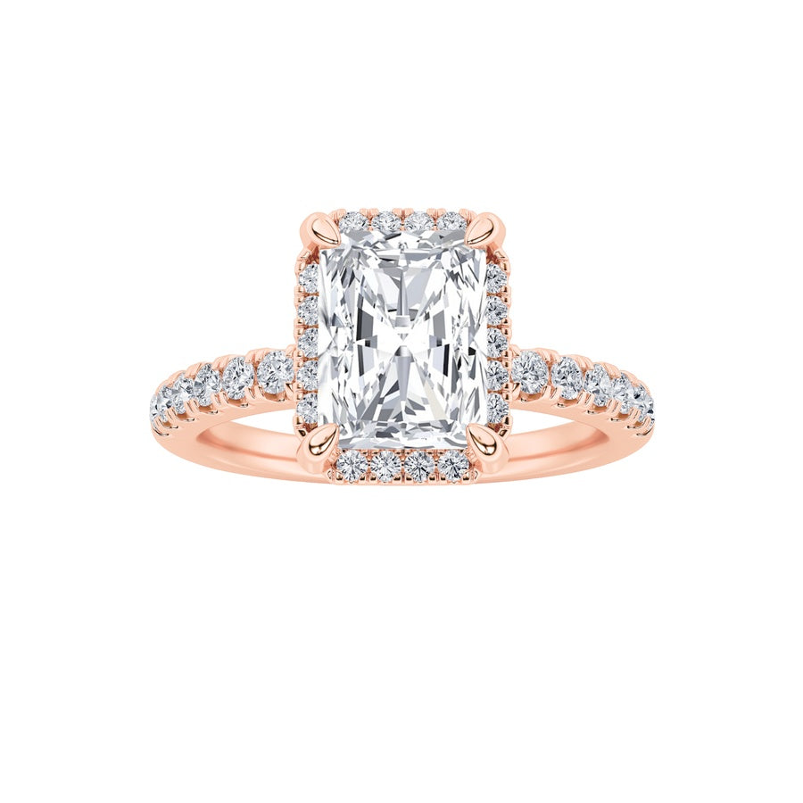 Radiant Shape Ring lab grown diamond