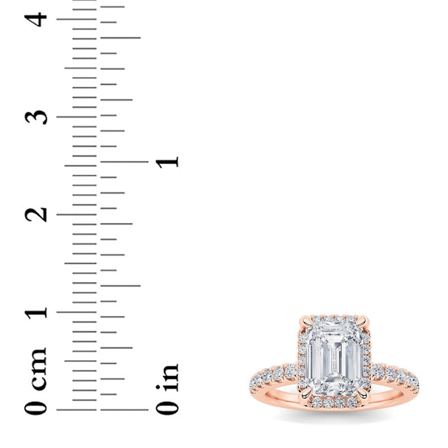 Radiant Shape Ring lab grown diamond