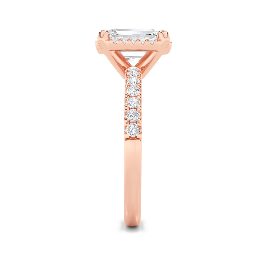 Radiant Shape Ring lab grown diamond