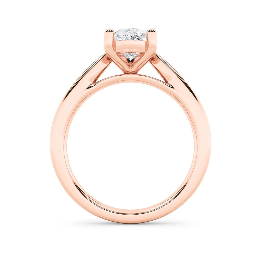 2Cttw Pear Shaped Lab Grown Diamond (F/VS) ClassicShank Solitaire Engagement Ring in 14K Gold