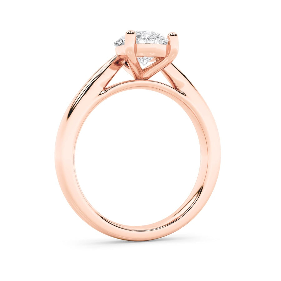 2Cttw Pear Shaped Lab Grown Diamond (F/VS) ClassicShank Solitaire Engagement Ring in 14K Gold