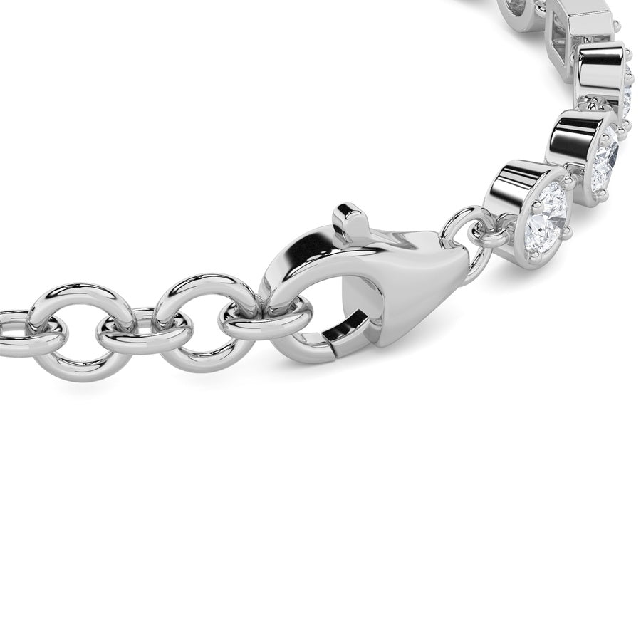 Mix Shape Bracelet lab grown diamond