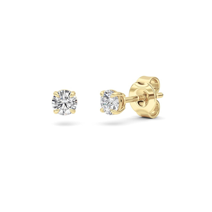 Silver, 14K White Gold Earring KJ00206E.RD-0.5-61F