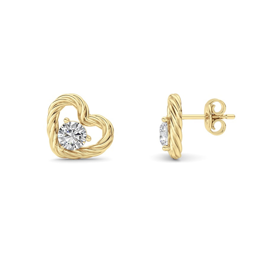 Silver, 14K White Gold Earring KJ02585E.RD-1-61F