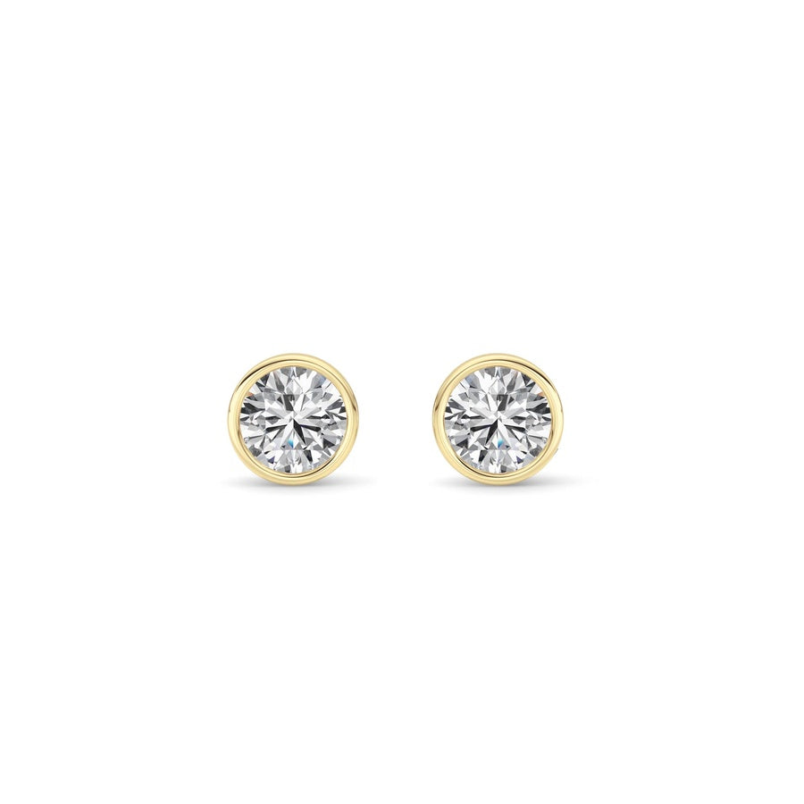 Round Shape Earrings lab grown diamond