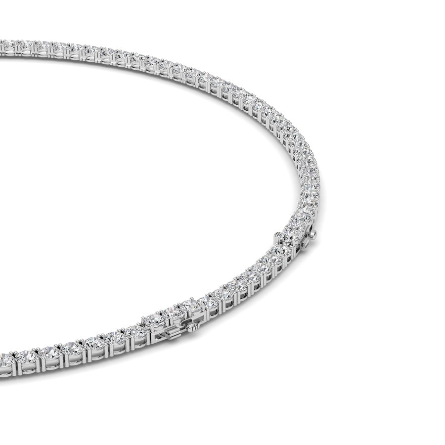 41Cttw Round Shaped Lab Grown Diamond (F/VS)  Necklace in 14K Gold