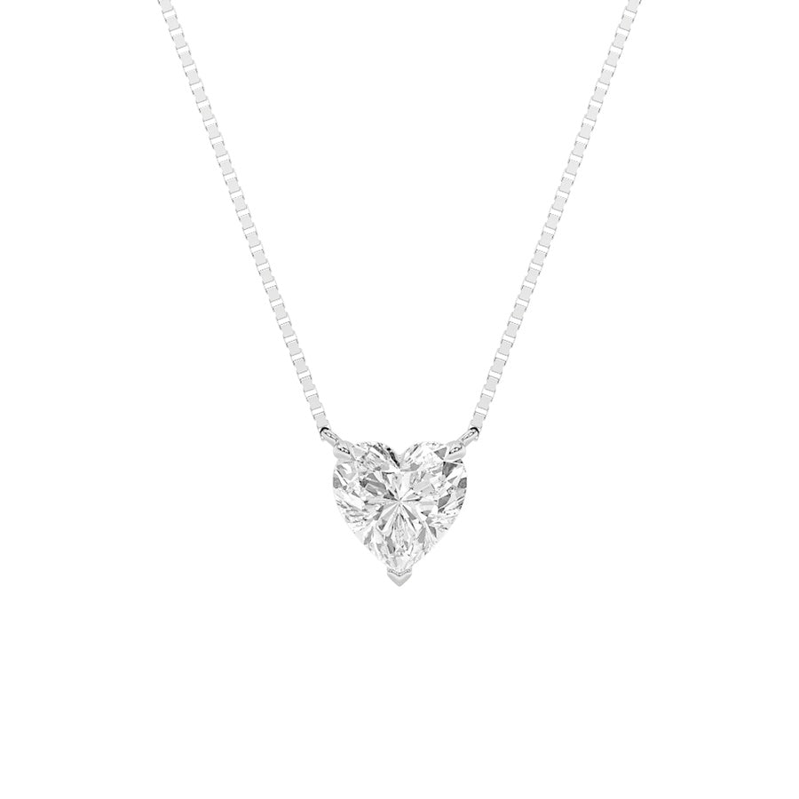 Heart Shape Necklace lab grown diamond