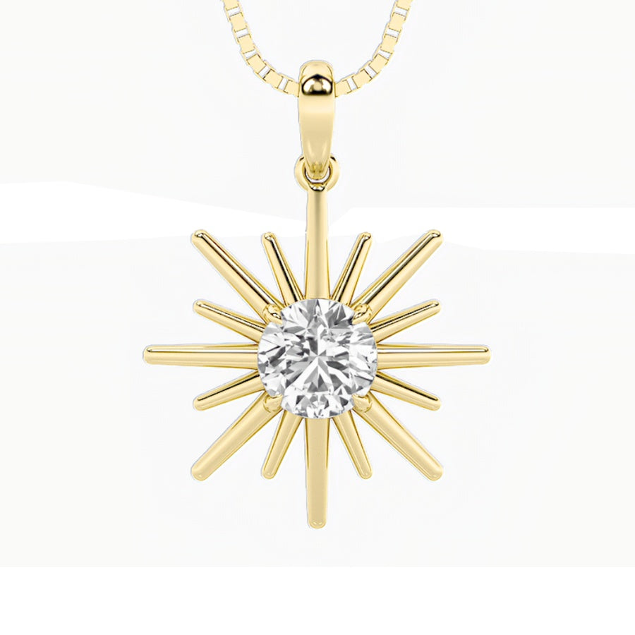 Round Shape Astralis Pendant lab grown diamond