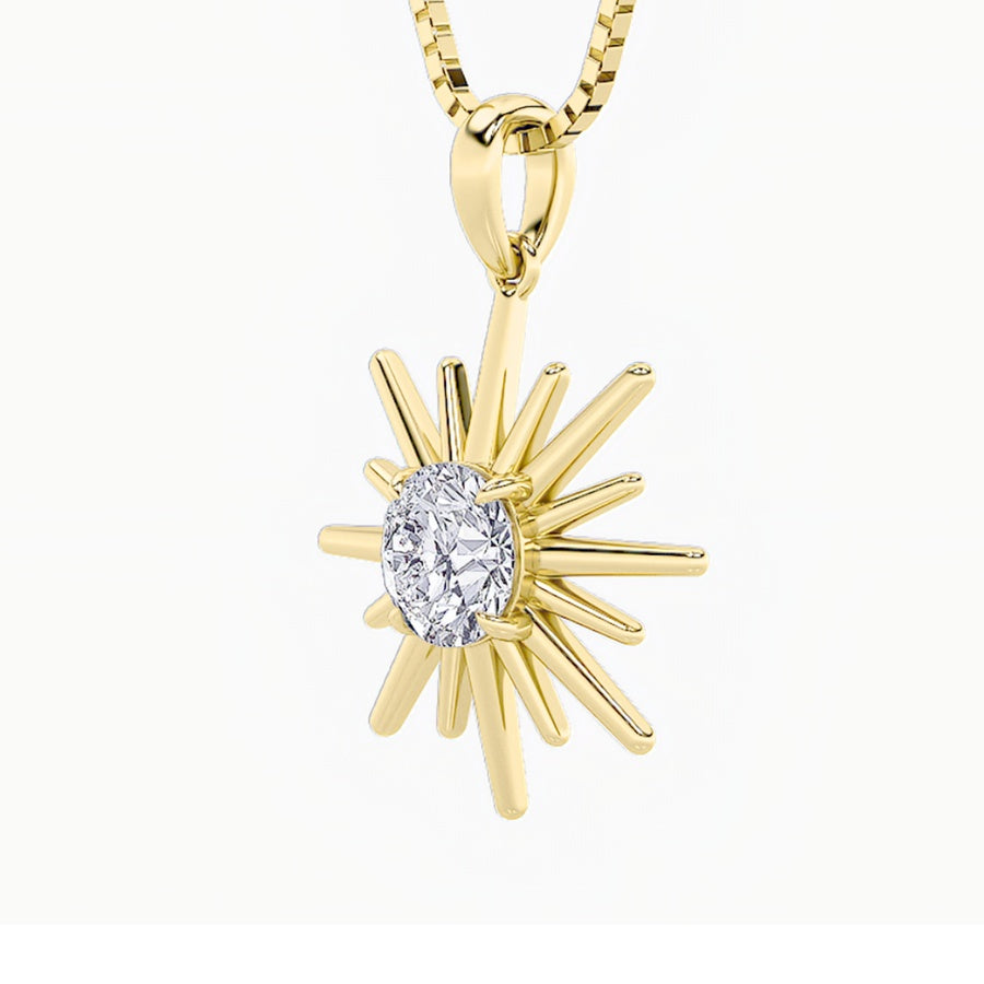 Round Shape Astralis Pendant lab grown diamond