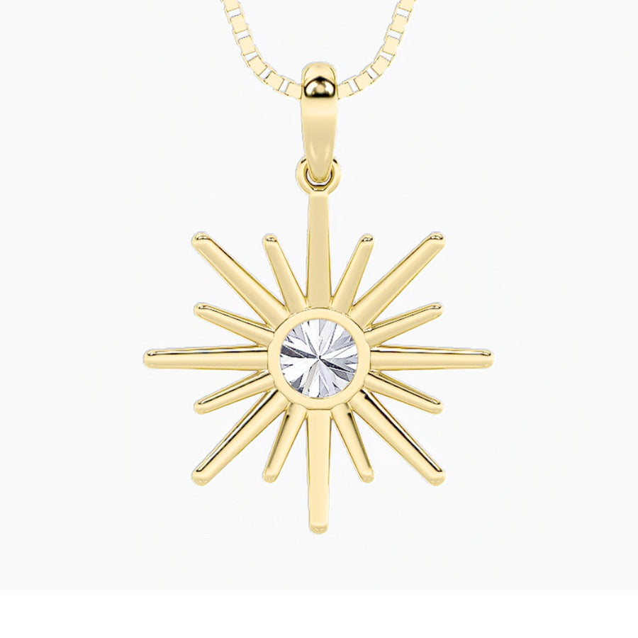 Round Shape Astralis Pendant lab grown diamond