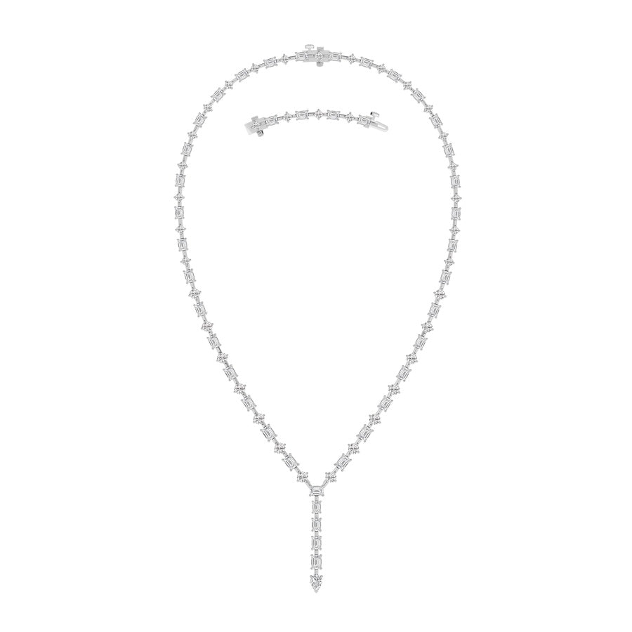 20Cttw Mix Shaped Lab Grown Diamond (F/VS ) Necklace in 14K Gold