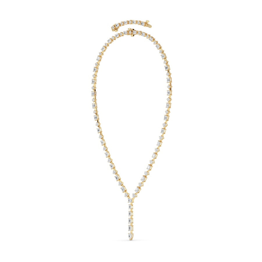 20Cttw Mix Shaped Lab Grown Diamond (F/VS ) Necklace in 14K Gold