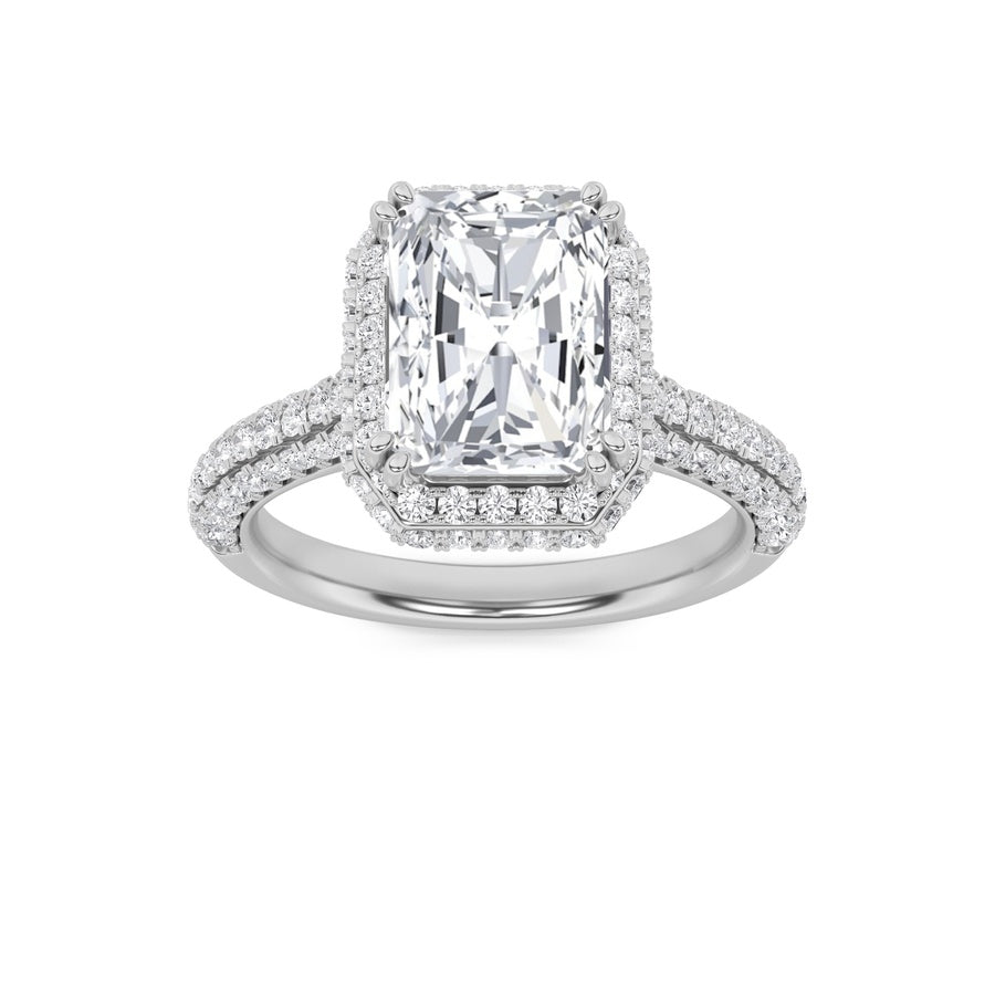 Radiant Shape Ring lab grown diamond