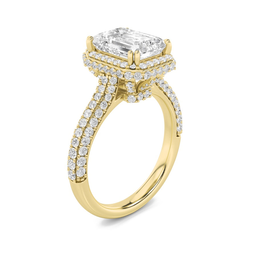 Radiant Shape Ring lab grown diamond