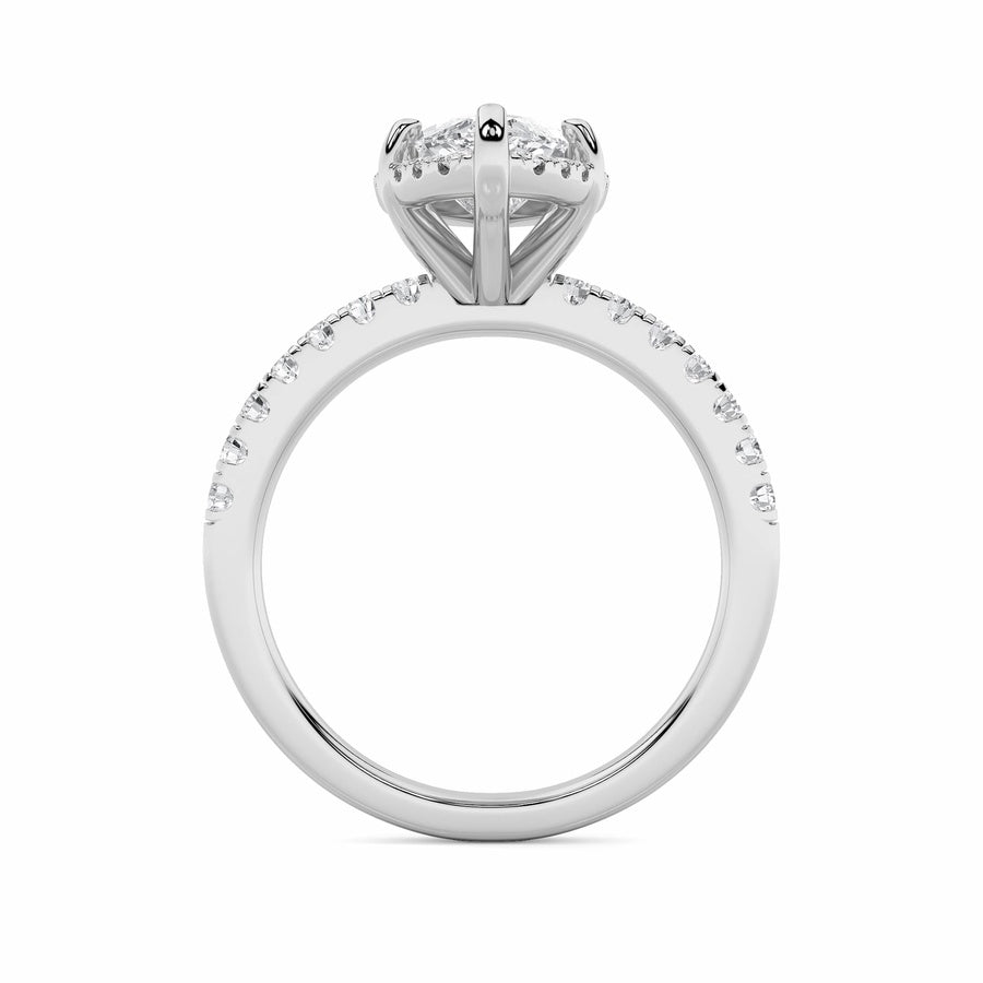 Marquise Shape Ring lab grown diamond