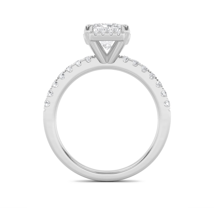 Radiant Shape Ring lab grown diamond