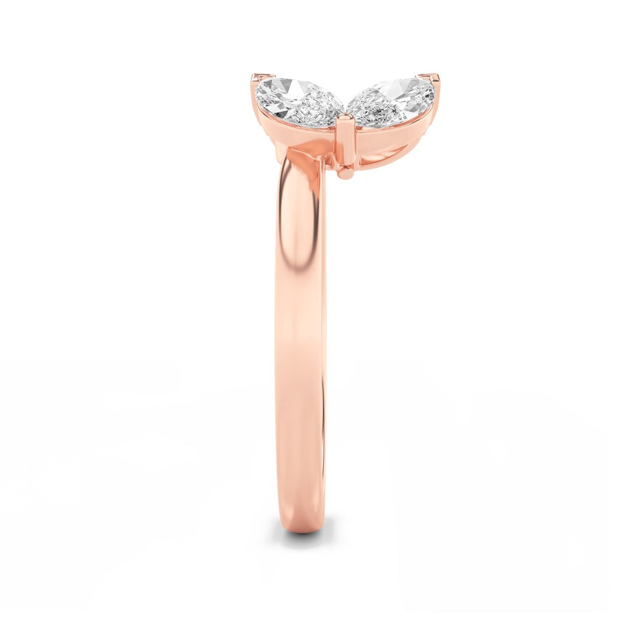 Marquise Shape Wrap Ring lab grown diamond