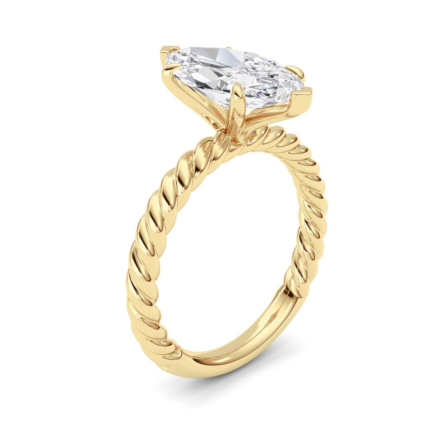 Marquise Lab Grown Diamond (F/VS ) Ring in 14K Gold