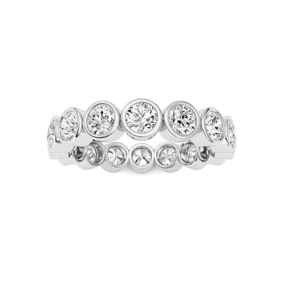 Round Shape Eternity Band Ring lab grown diamond
