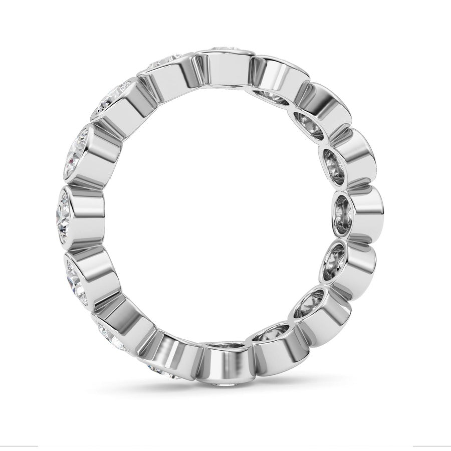 Round Shape Eternity Band Ring lab grown diamond