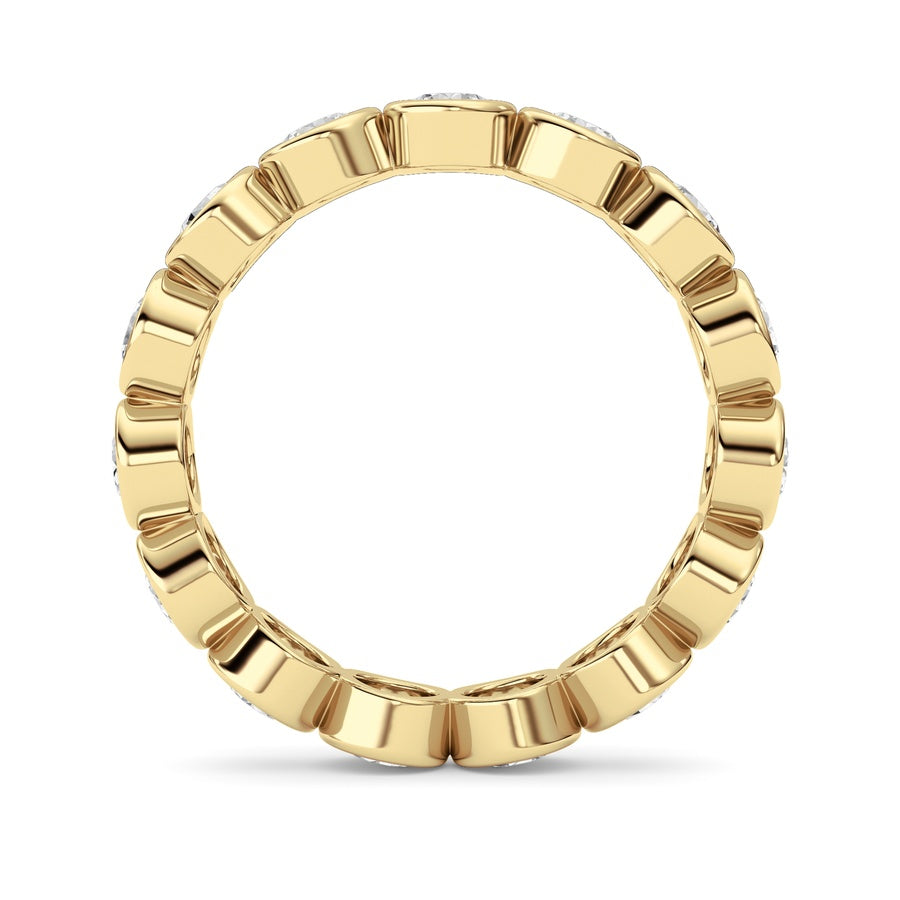 Round Shape Eternity Band Ring lab grown diamond