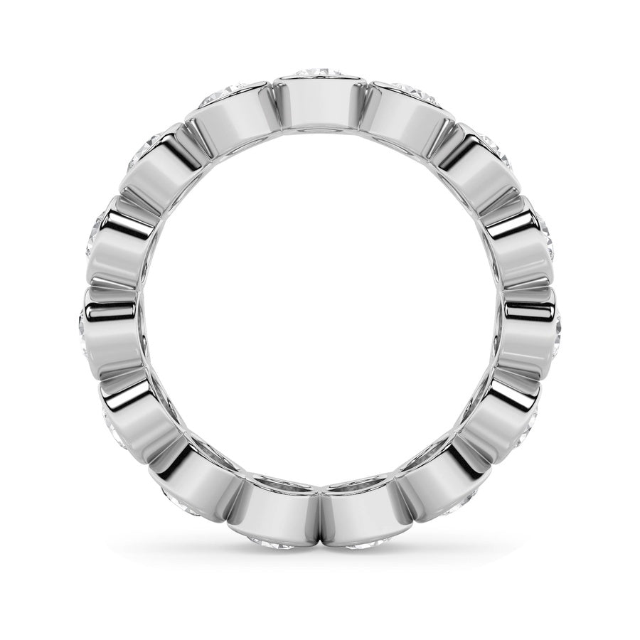 Round Shape Eternity Band Ring lab grown diamond