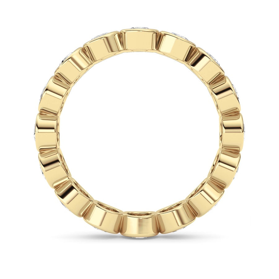 2.4Cttw Round Shaped Lab Grown Diamond (F/VS) Eternity Band Ring in 14K Gold