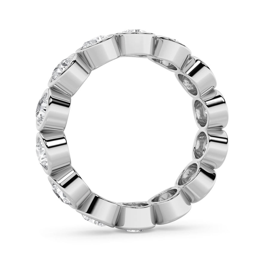 2.5Cttw Round Shaped Lab Grown Diamond (F/VS) Eternity Band Ring in 14K Gold