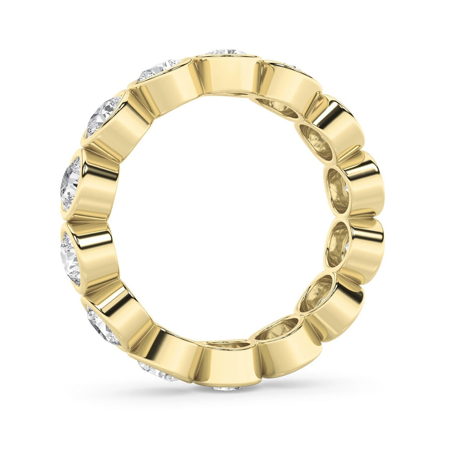 2.5Cttw Round Shaped Lab Grown Diamond (F/VS) Eternity Band Ring in 14K Gold