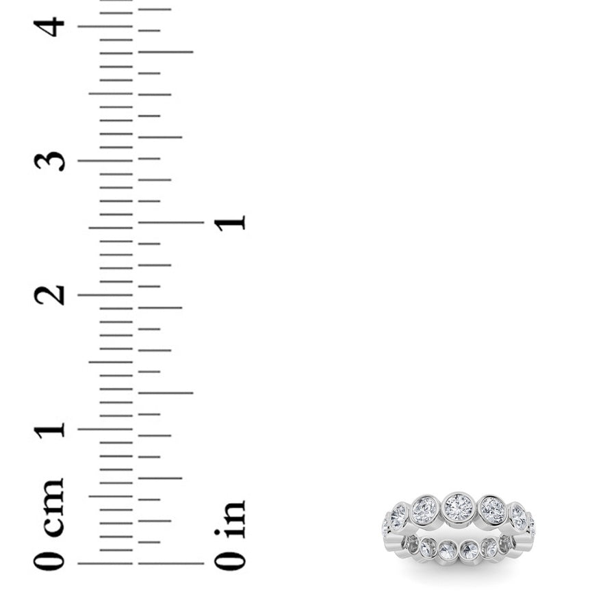 2.75Cttw Round Shaped Lab Grown Diamond (F/VS) Eternity Band Ring in 14K Gold