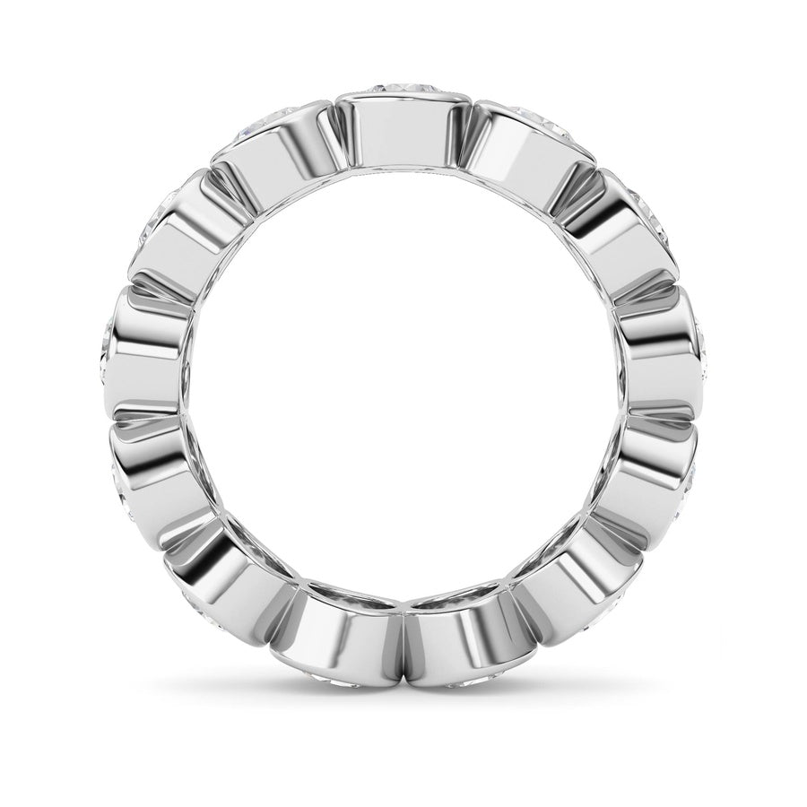 2.9Cttw Round Shaped Lab Grown Diamond (F/VS) Eternity Band Ring in 14K Gold