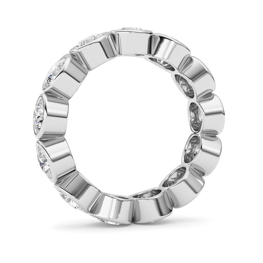 2.9Cttw Round Shaped Lab Grown Diamond (F/VS) Eternity Band Ring in 14K Gold