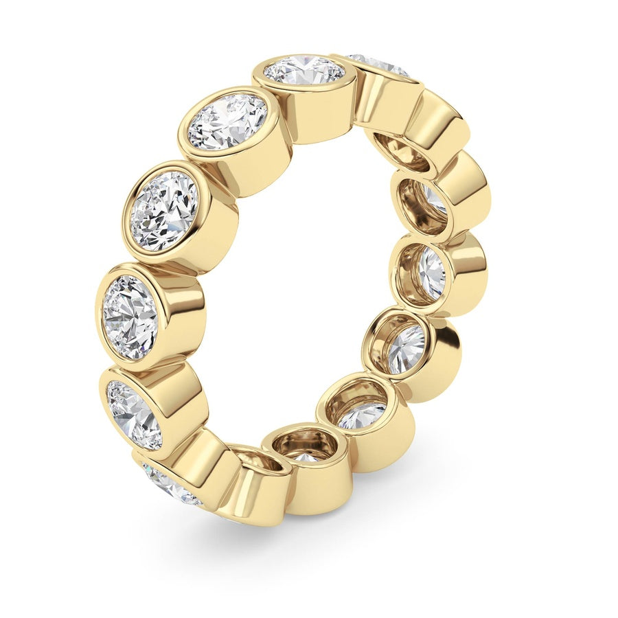 3.1Cttw Round Shaped Lab Grown Diamond (F/VS) Eternity Band Ring in 14K Gold
