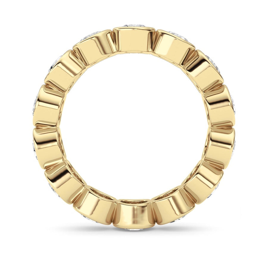 3.1Cttw Round Shaped Lab Grown Diamond (F/VS) Eternity Band Ring in 14K Gold