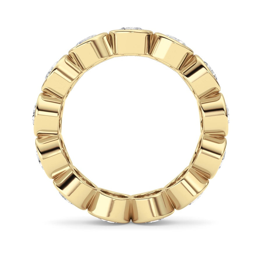 3.2Cttw Round Shaped Lab Grown Diamond (F/VS) Eternity Band Ring in 14K Gold