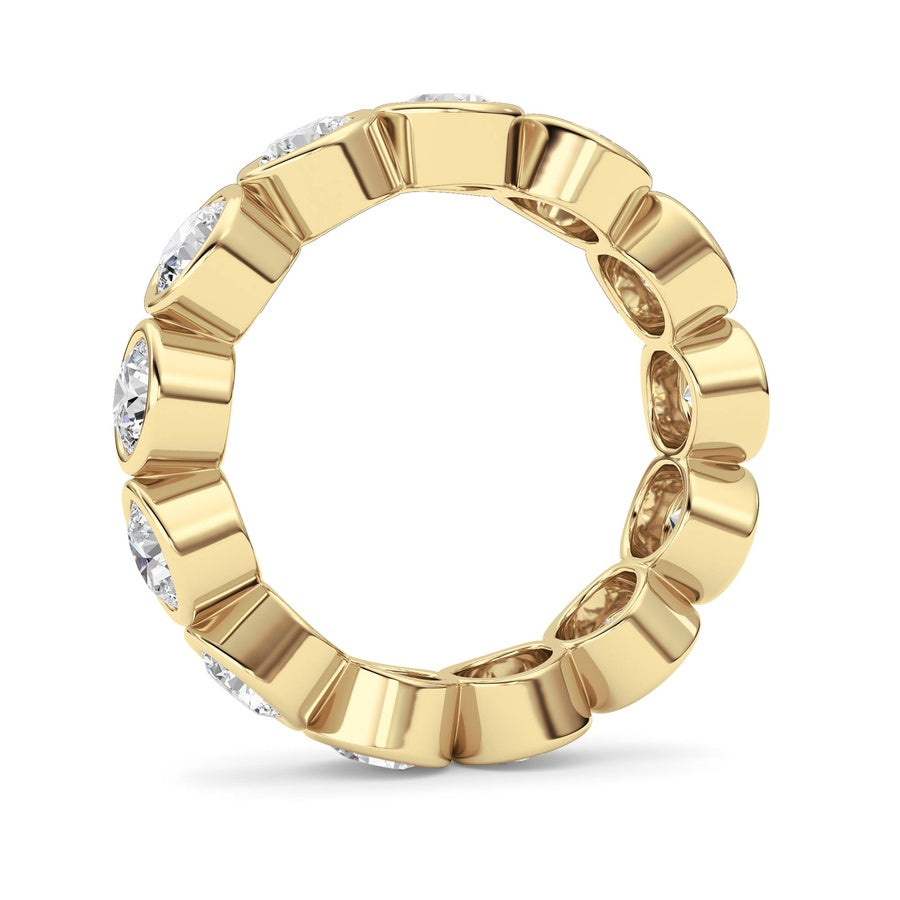 3.2Cttw Round Shaped Lab Grown Diamond (F/VS) Eternity Band Ring in 14K Gold