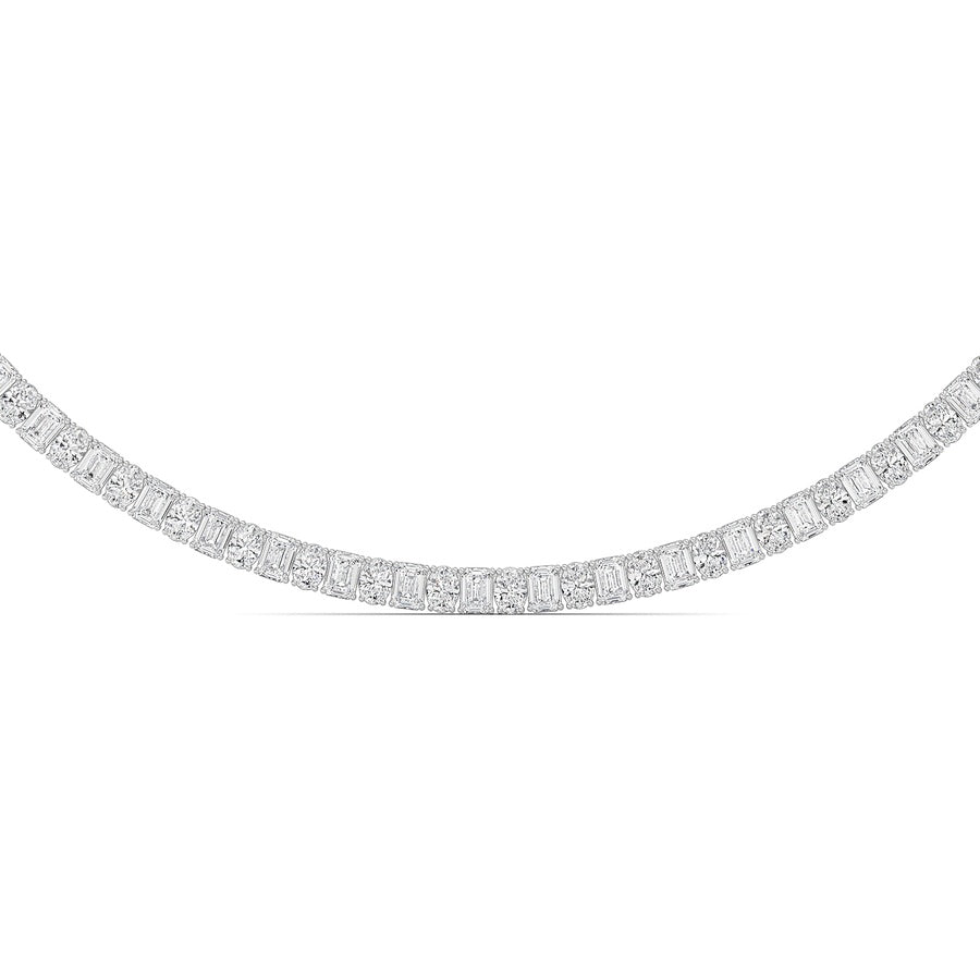 33Cttw Emerald Lab Grown Diamond (F/VS ) Necklacein 14K Gold