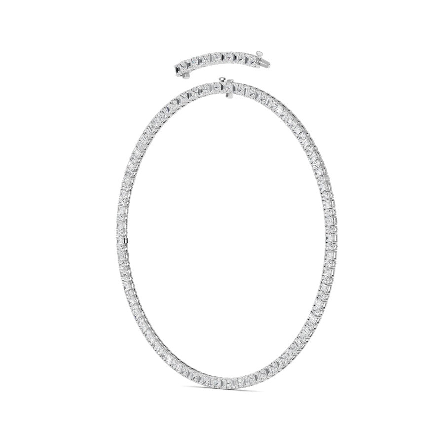 33Cttw Emerald Lab Grown Diamond (F/VS ) Necklacein 14K Gold