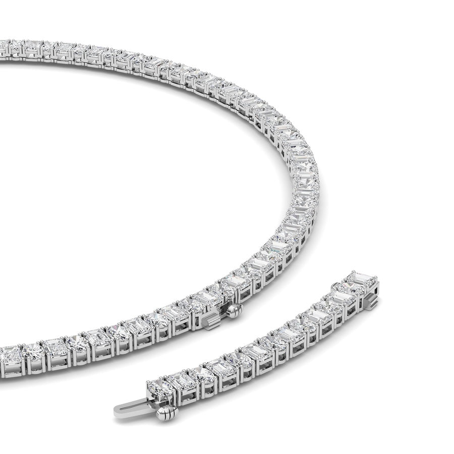 33Cttw Emerald Lab Grown Diamond (F/VS ) Necklacein 14K Gold