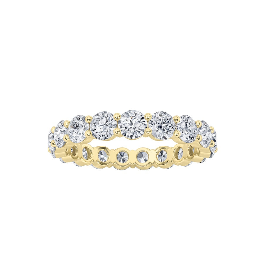 Round Shape Lab Grown Diamond Split Prong Eternity Ring lab grown diamond