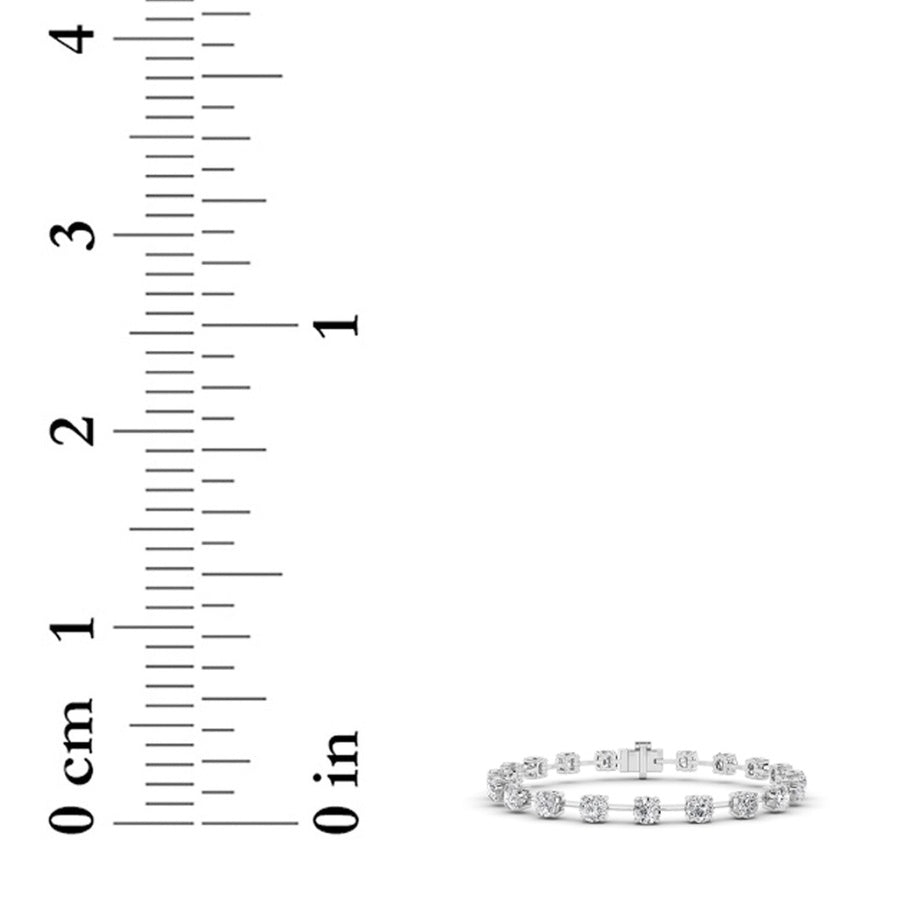 Round Shape Lab Grown Diamond Split Prong Eternity Ring lab grown diamond