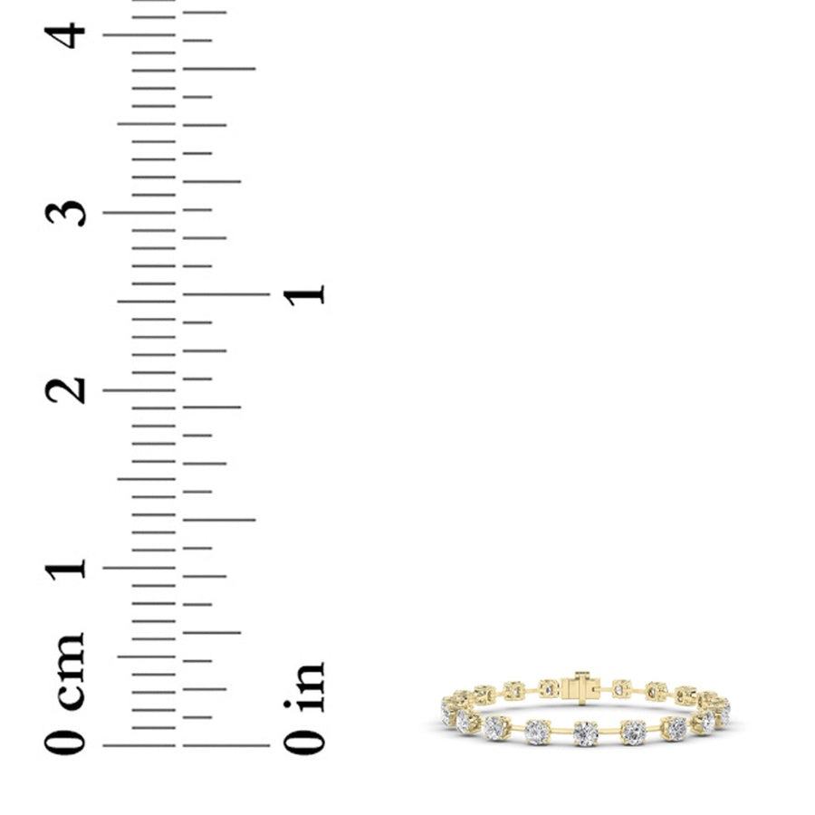 Round Shape Lab Grown Diamond Split Prong Eternity Ring lab grown diamond