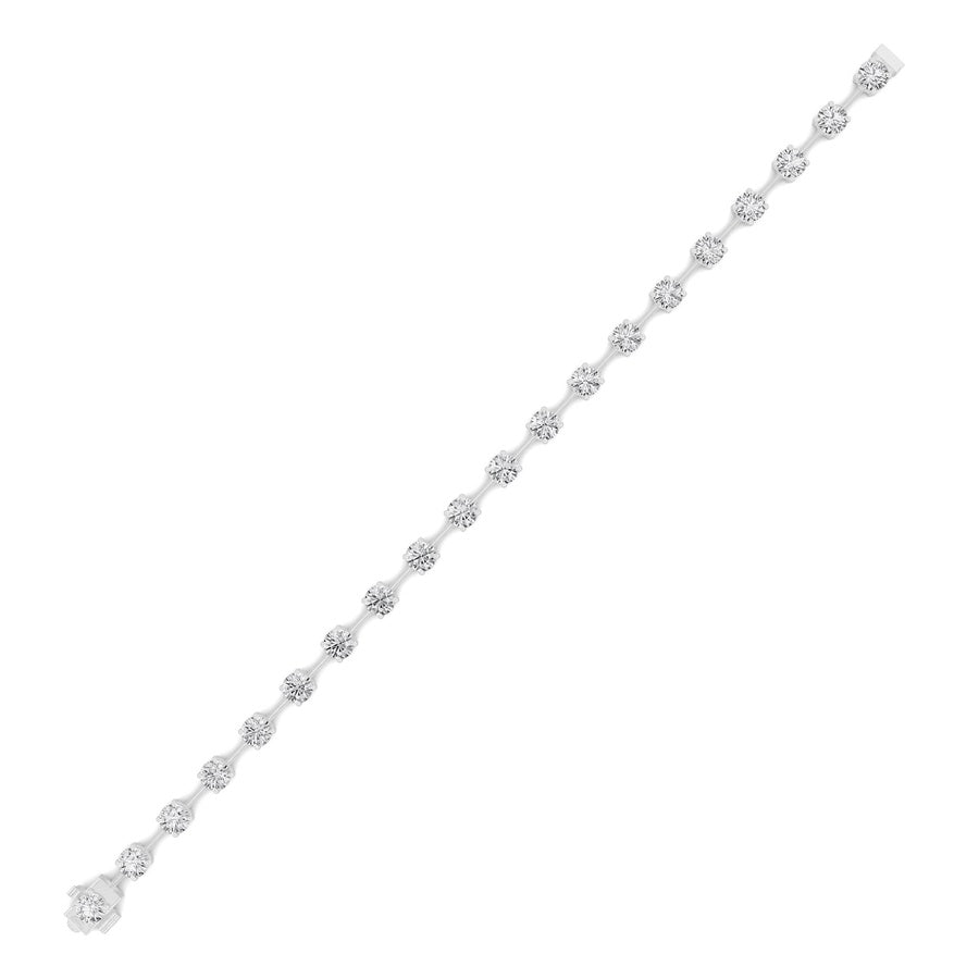 Round Shape Lab Grown Diamond Split Prong Eternity Ring lab grown diamond