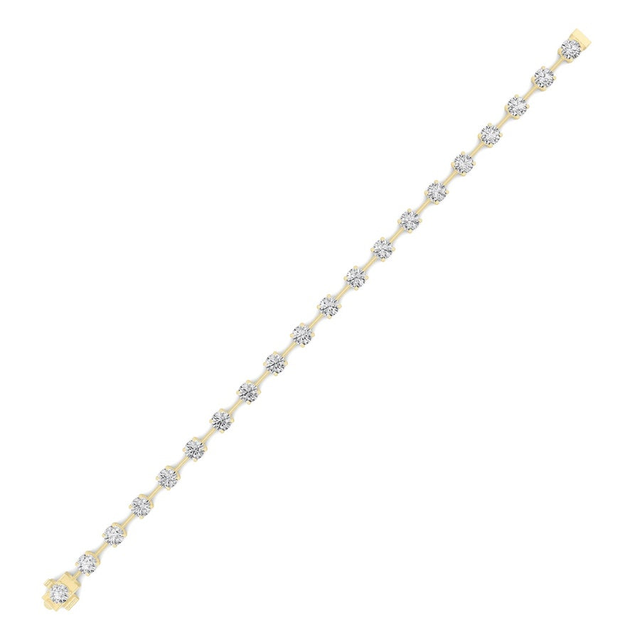 Round Shape Lab Grown Diamond Split Prong Eternity Ring lab grown diamond