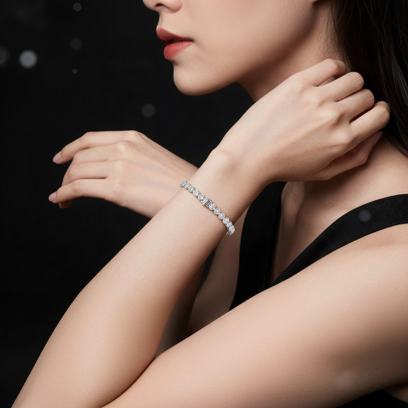 Model wearing bracelet