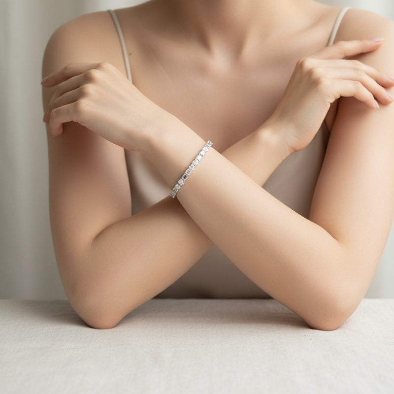Model wearing bracelet